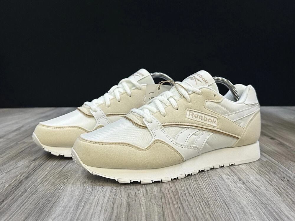 Reebok Ultra Flash Chalk White Bone Gold Womens Size 7 Sneakers 100074146 NEW